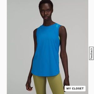 Lululemon Sculpt Tank Poolside Blue